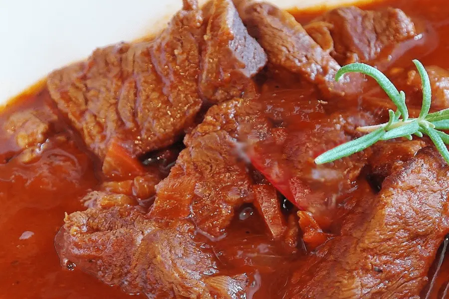 Estofado de Ternera con Setas y Vino Tinto- Receta 144